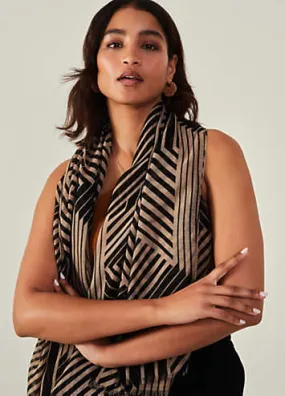 Accessorize Geometric Print Scarf