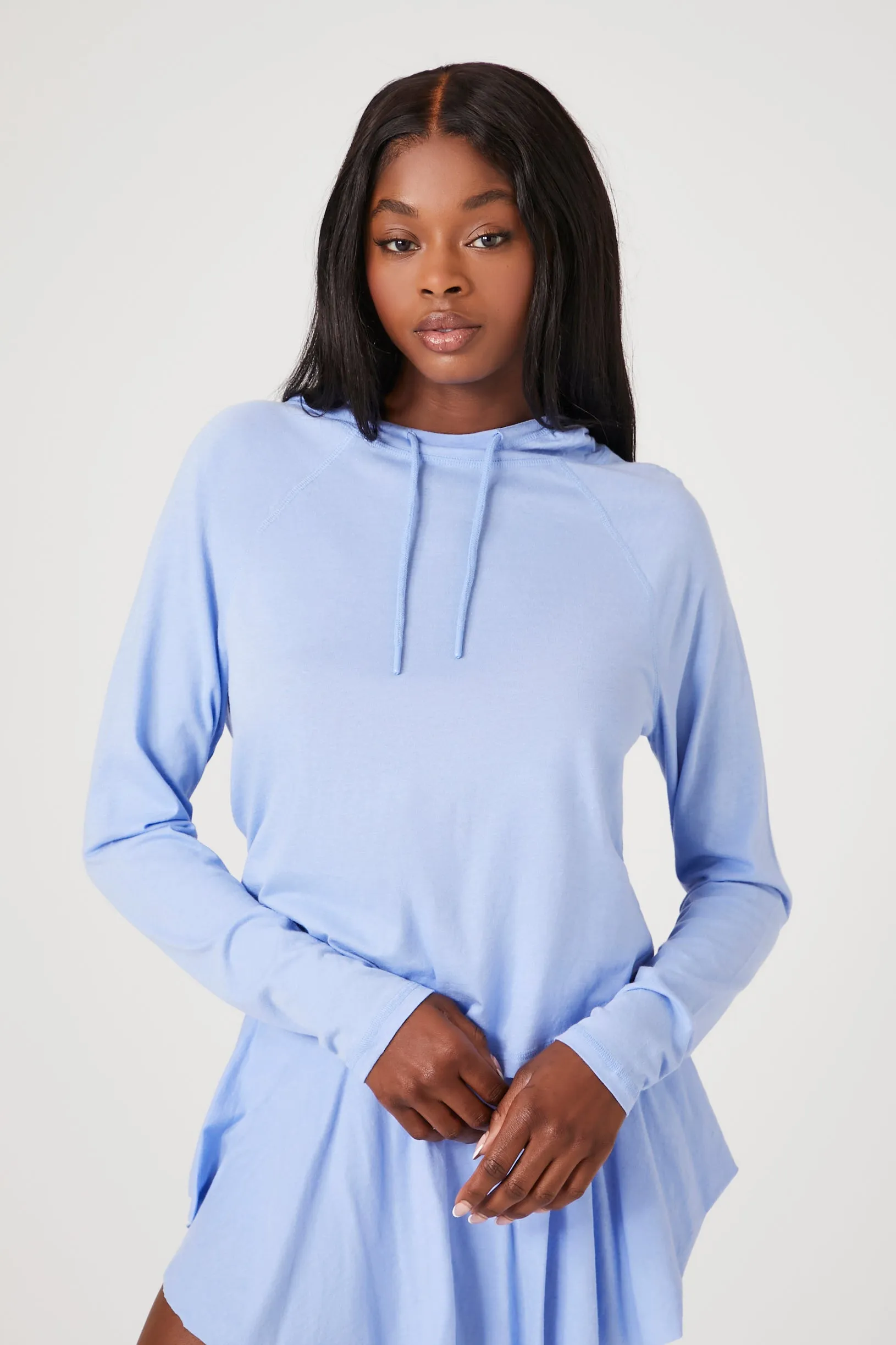 Active Raglan Hooded Top