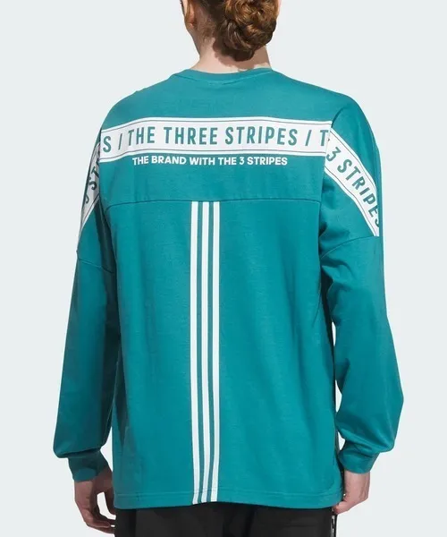 adidas  |Crew Neck Street Style Long Sleeves Cotton Oversized