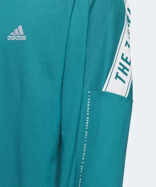 adidas  |Crew Neck Street Style Long Sleeves Cotton Oversized