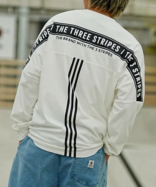 adidas  |Crew Neck Street Style Long Sleeves Cotton Oversized