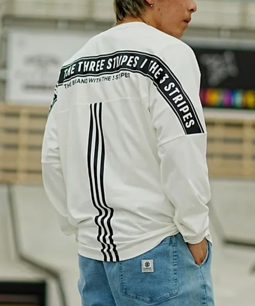 adidas  |Crew Neck Street Style Long Sleeves Cotton Oversized