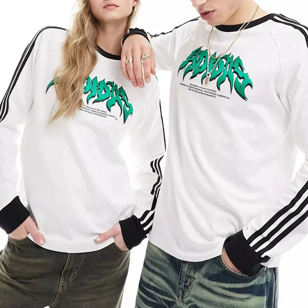 adidas  |Crew Neck Unisex Street Style Long Sleeves Plain