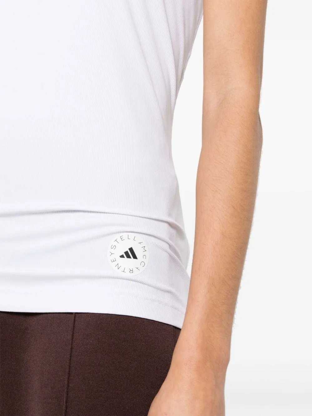 Adidas x Stella McCartney Fine-Ribbed Tank in White