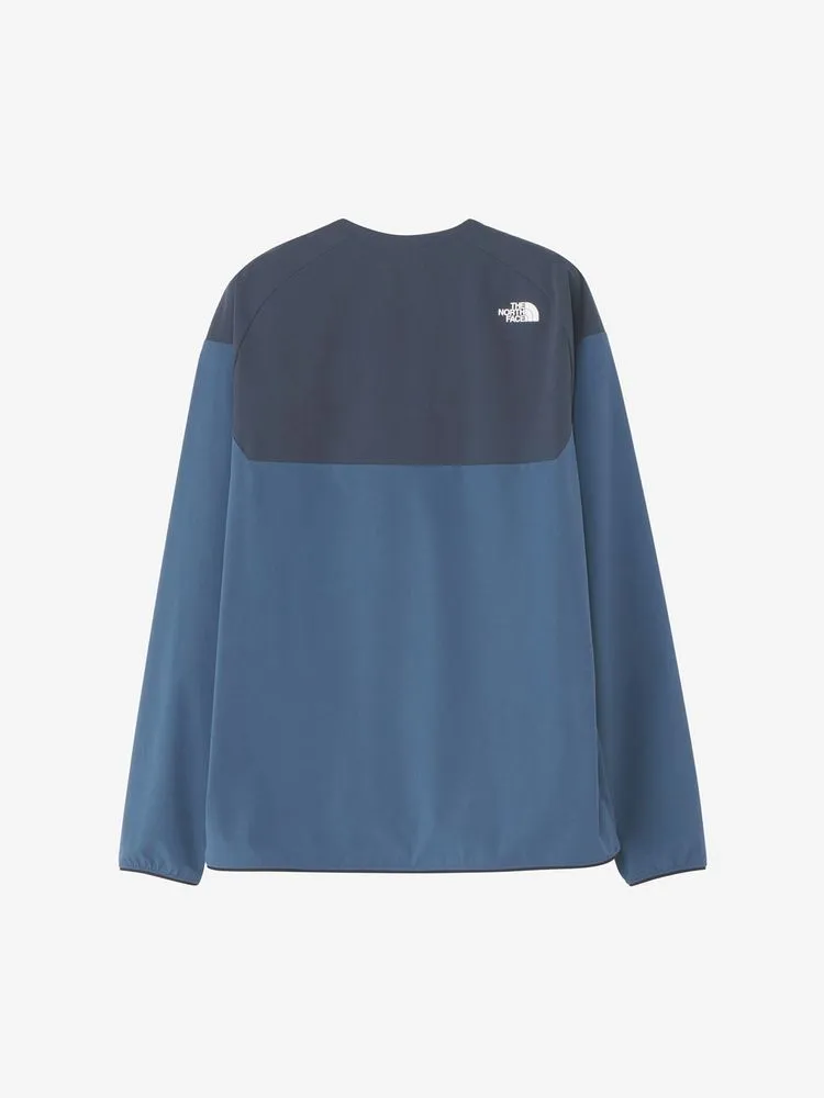 Agnes b  |Crew Neck Nylon Street Style Long Sleeves Plain