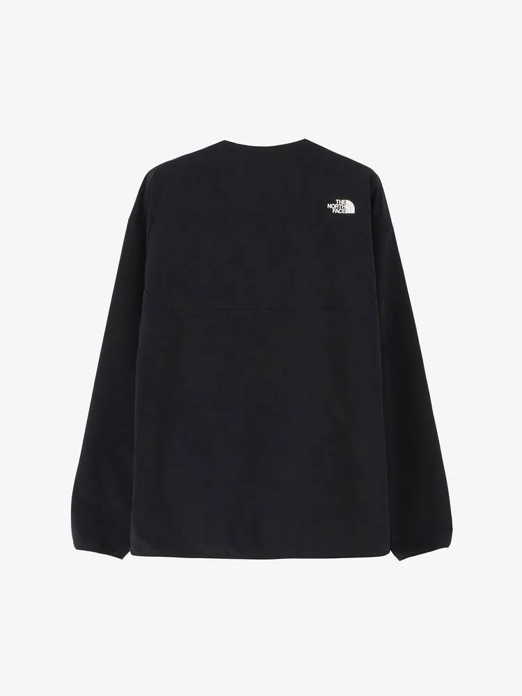 Agnes b  |Crew Neck Nylon Street Style Long Sleeves Plain