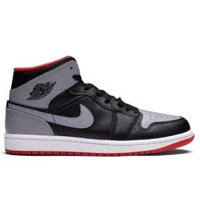 Air Jordan 1 Mid - Black/Cement Grey/Fire Red