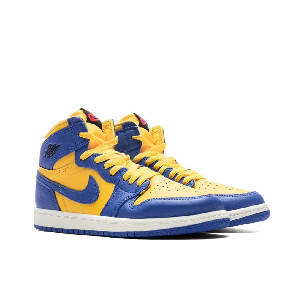 Air Jordan 1 Retro High OG (PS) - Varsity Maize/Game Royal/Sail