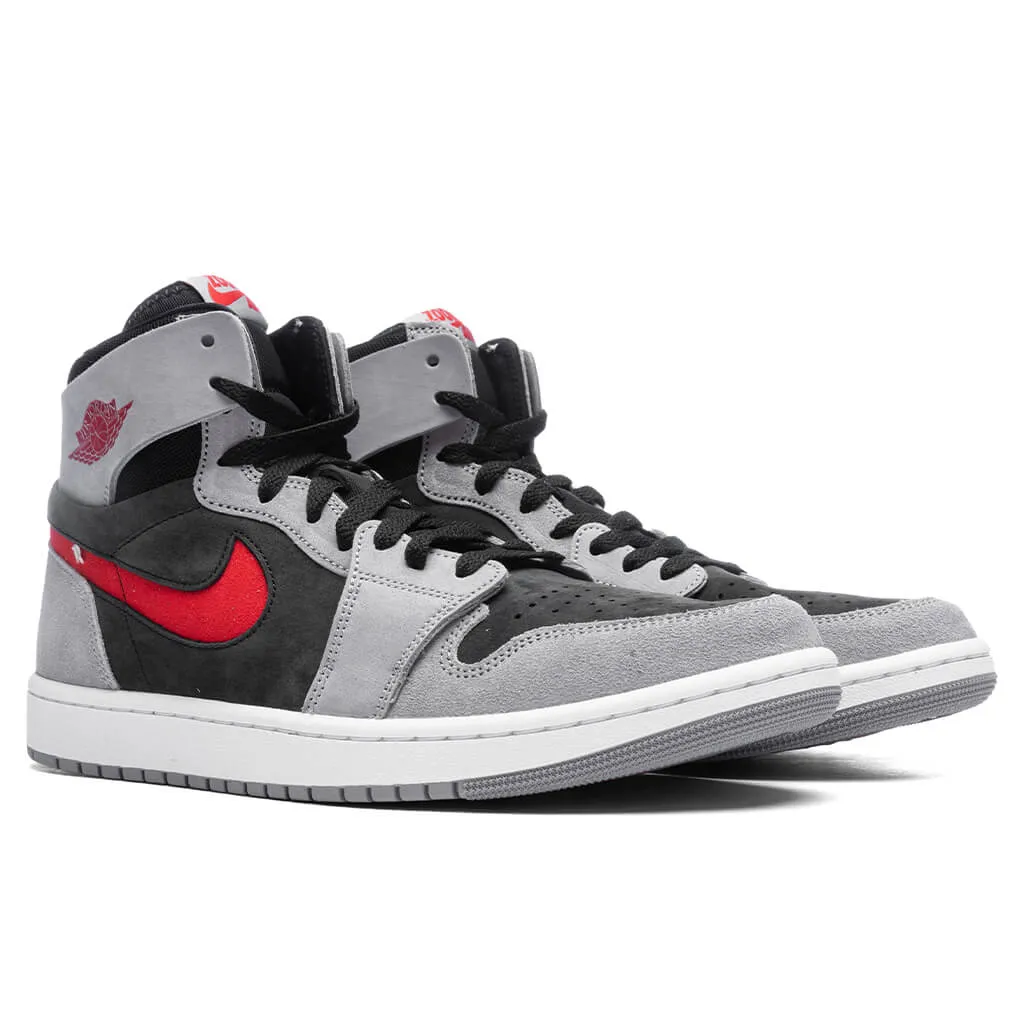 Air Jordan 1 Zoom Comfort 2 - Black/Fire Red/ Cement Grey