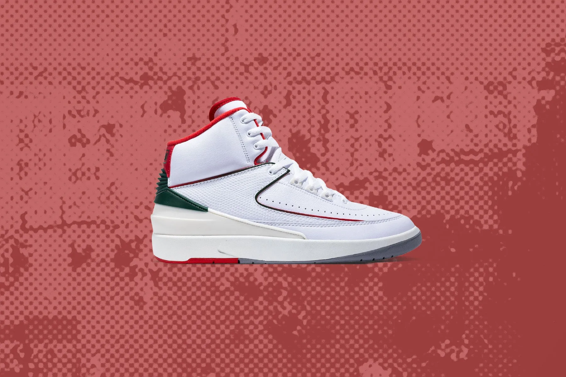 Air Jordan 2 Retro 'Italy' - White/Fire Red