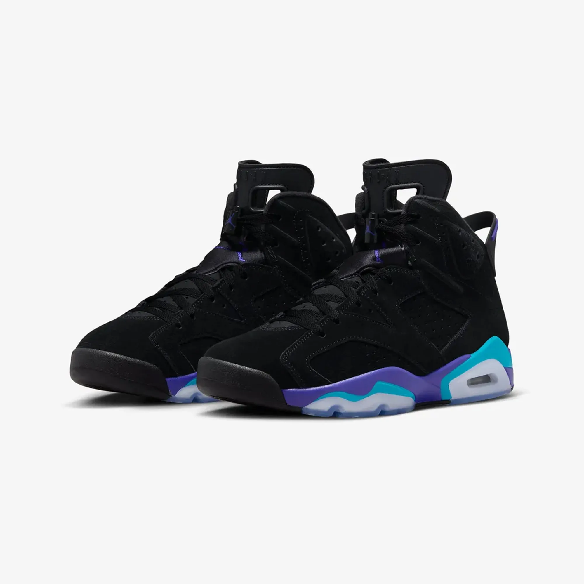 AIR JORDAN 6 RETRO 'BLACK/BRIGHT CONCORD-AQUATONE'