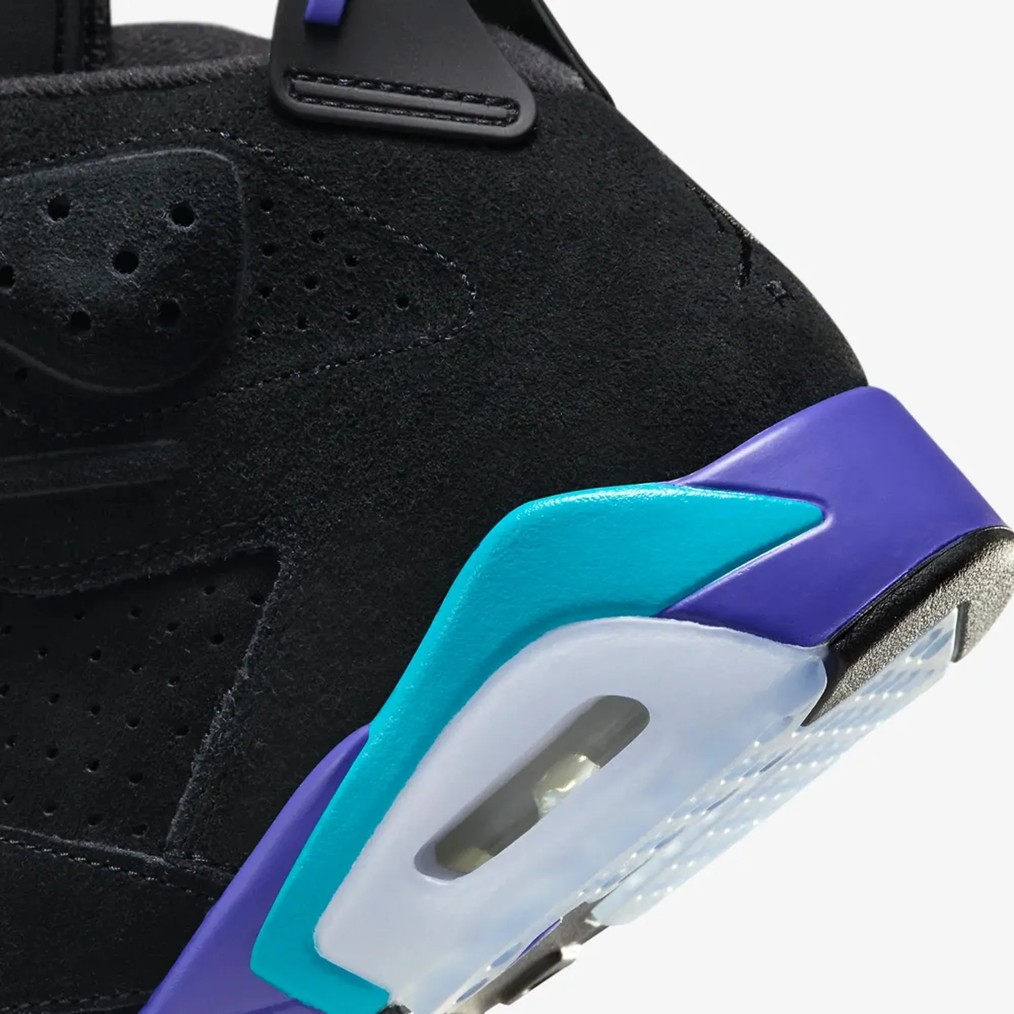 AIR JORDAN 6 RETRO 'BLACK/BRIGHT CONCORD-AQUATONE'