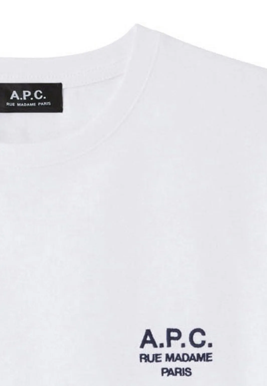 A.P.C.  |Crew Neck Pullovers Unisex Street Style Cotton Short Sleeves