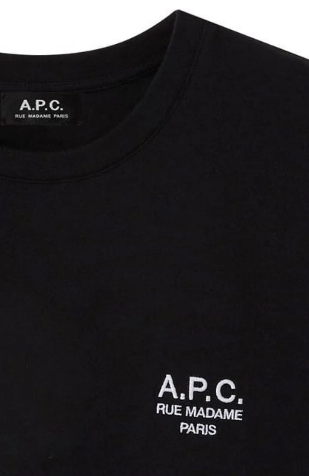 A.P.C.  |Crew Neck Pullovers Unisex Street Style Cotton Short Sleeves