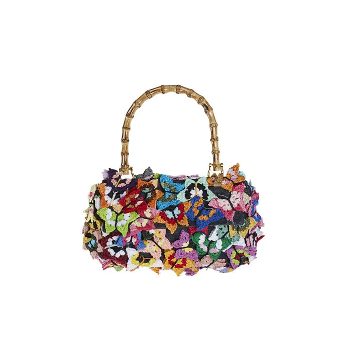 BAG OSTUNI CLUTCH IN JEANS Woman Multicolor