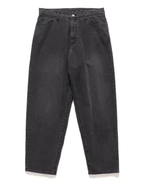 Baggysilhouette Denim Pants Black