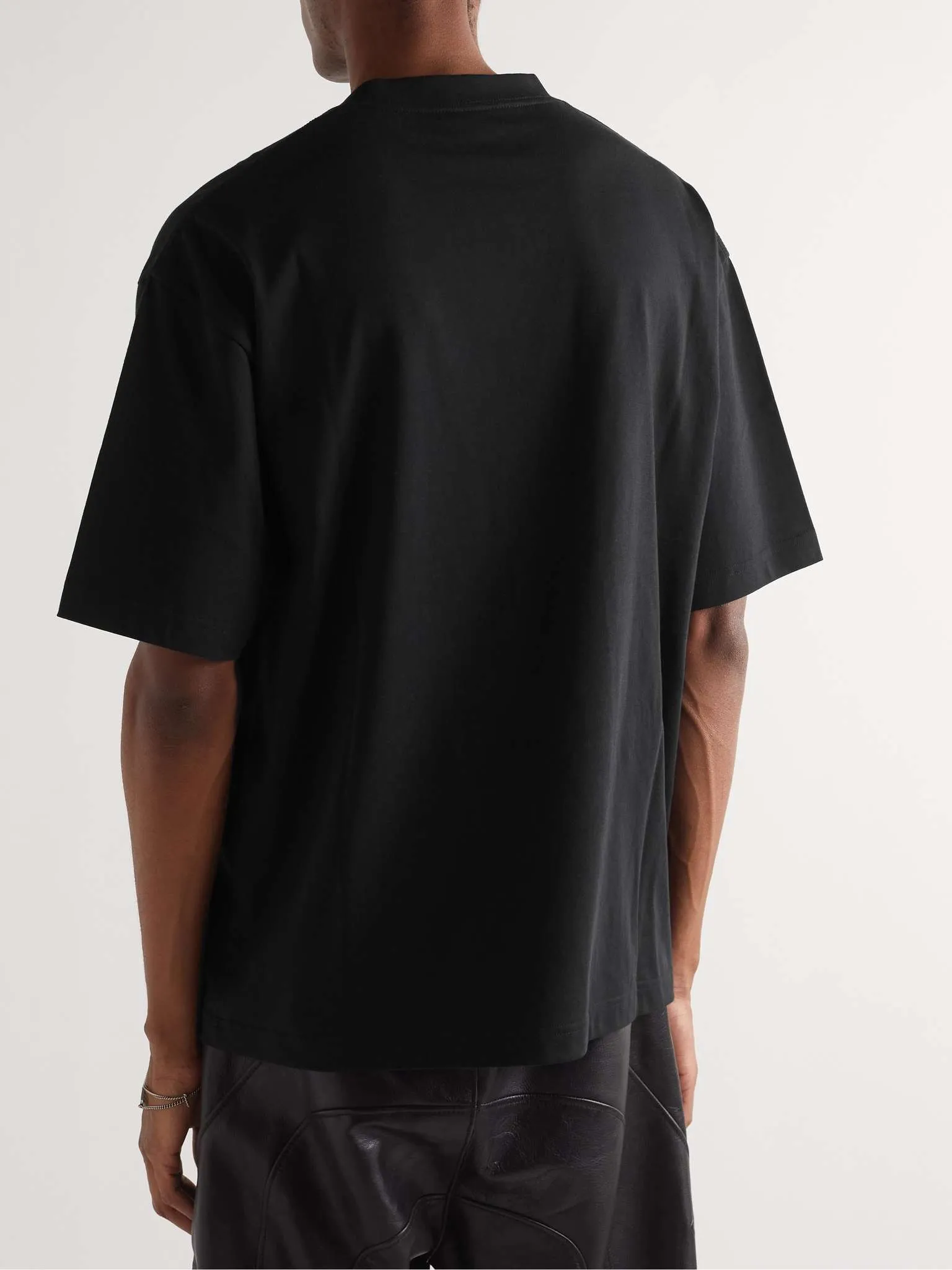 BALENCIAGA  |Crew Neck Pullovers Street Style Plain Cotton Short Sleeves