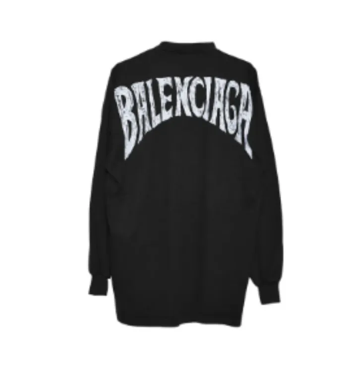 BALENCIAGA  |Unisex Street Style Long Sleeves Long Sleeve T-shirt Logo