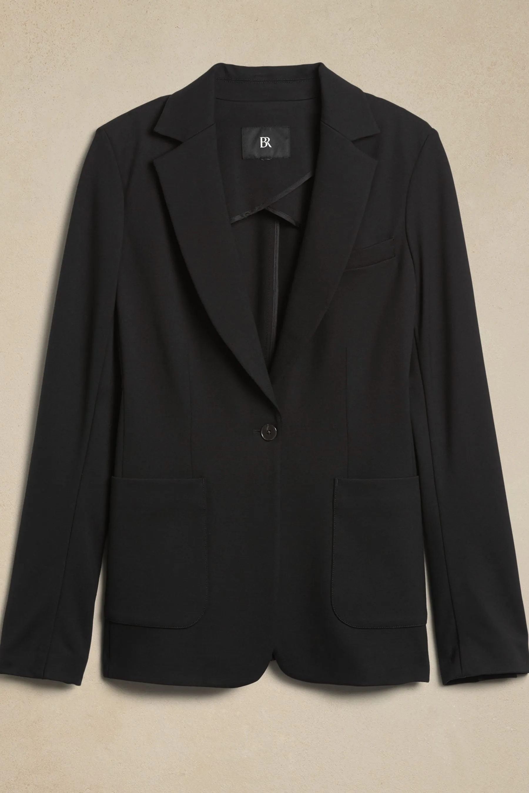 Banana Republic Black Everywhere Ponte Blazer