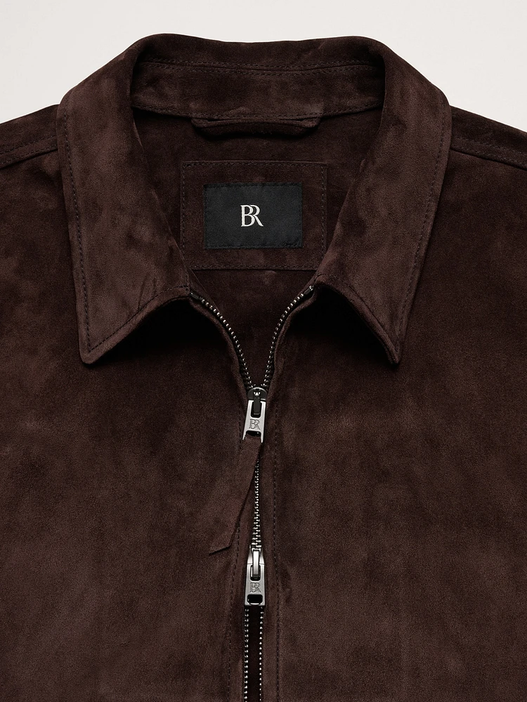 Banana Republic Suede Garage Jacket