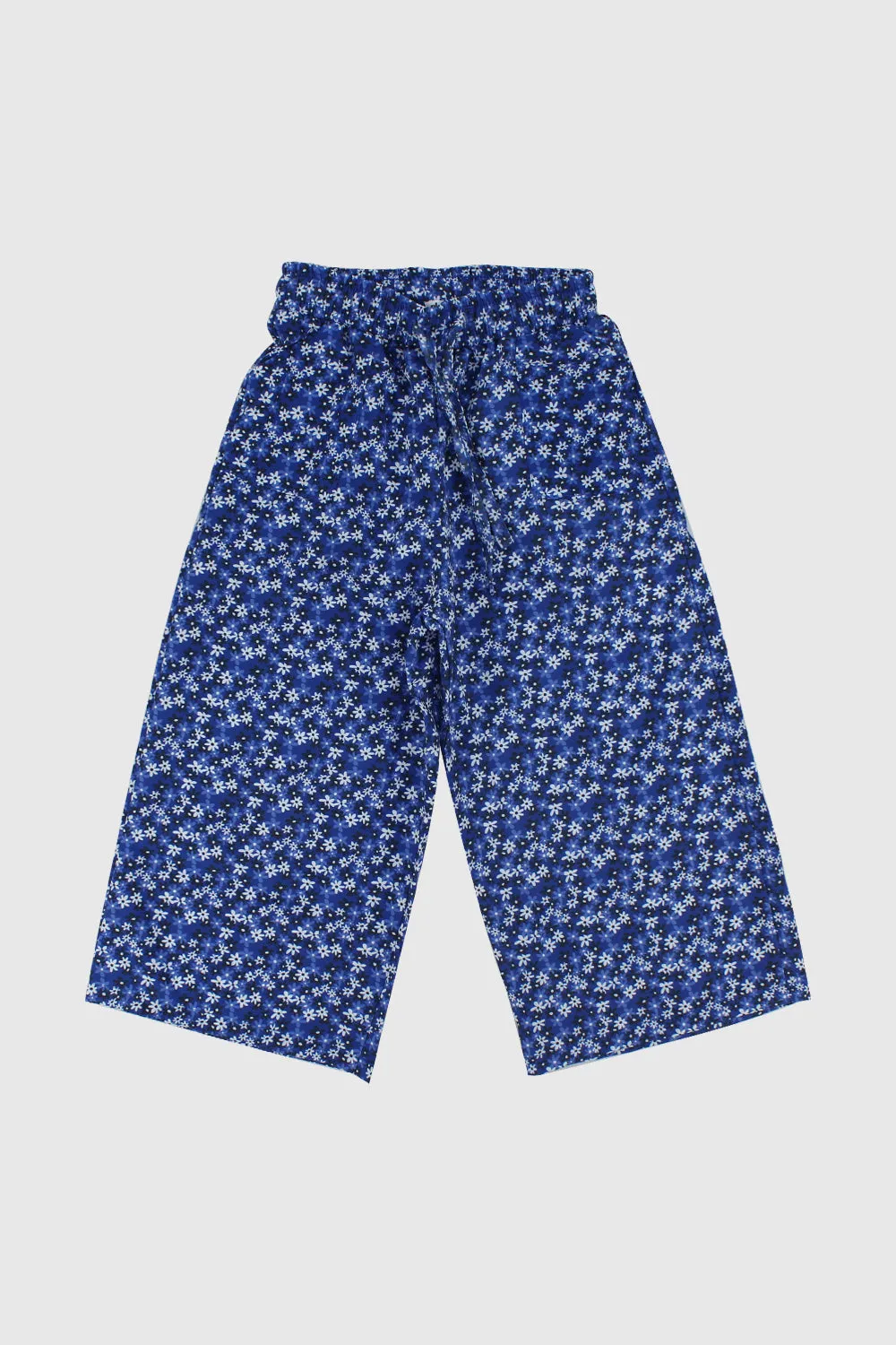 Blue Floral Comfy Pants