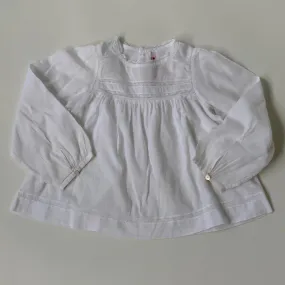 Bonpoint White Lace Trim Blouse: 2 Years