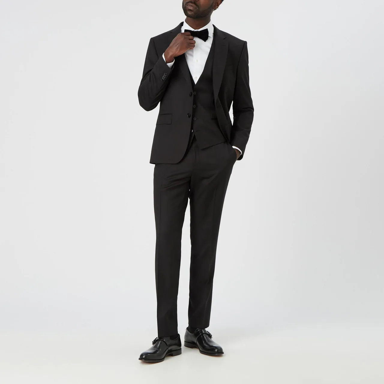 BOSS Genius Slim Suit Trousers - Black