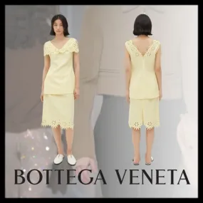 BOTTEGA VENETA  |English embroidery viscose and silk top