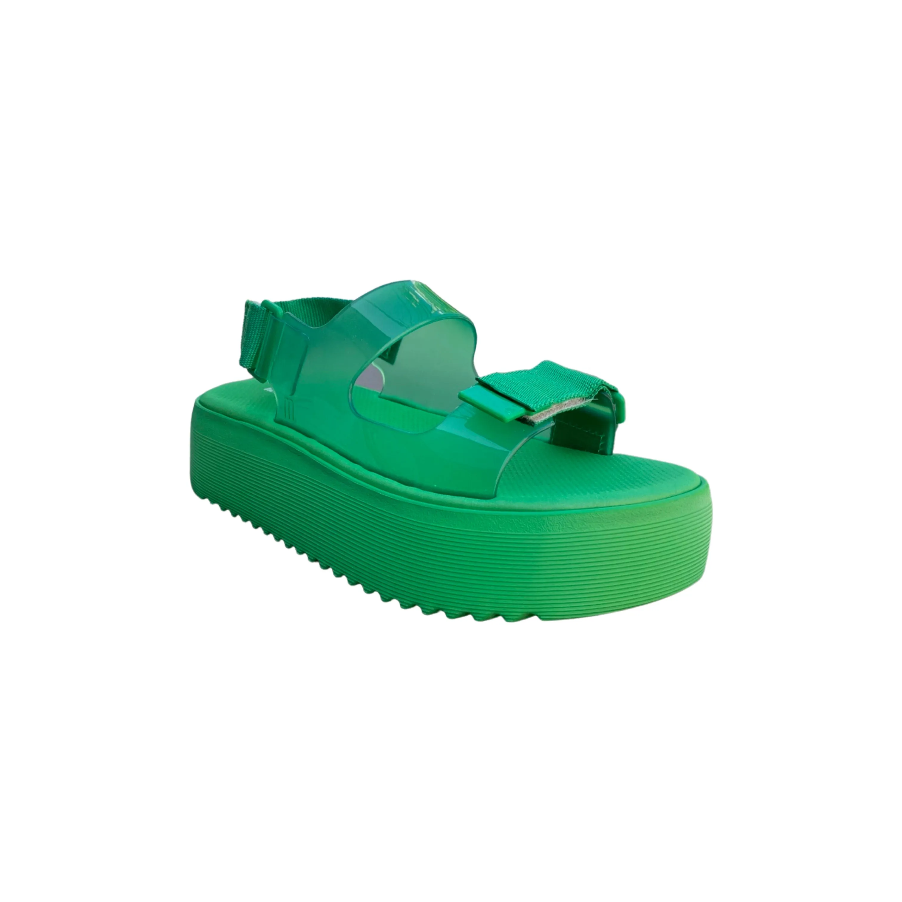 Brave Papete Platform Green Sandal