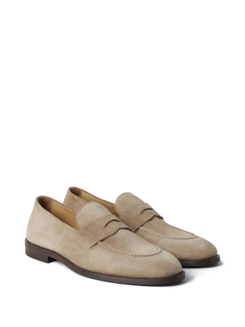 Brunello Cucinelli - Mocassins en daim