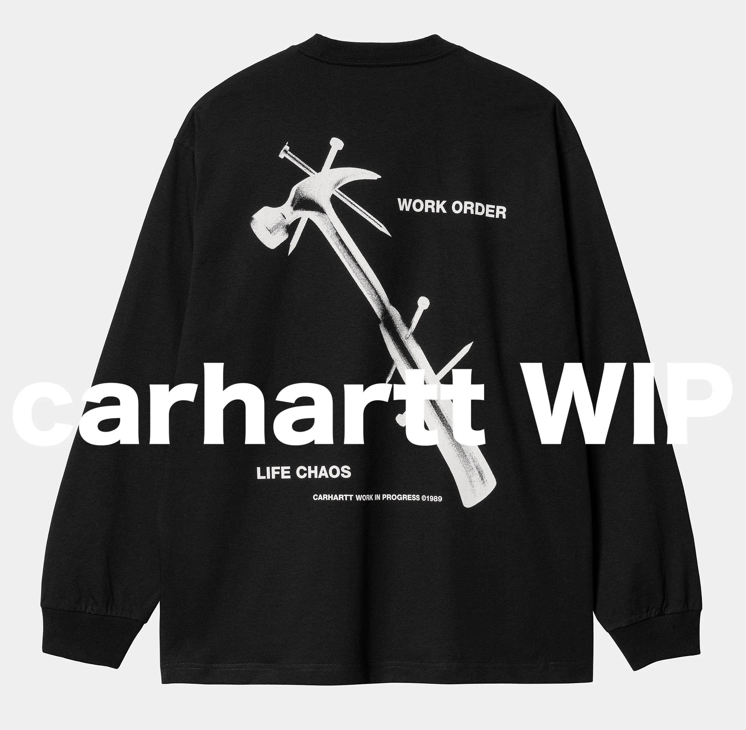 Carhartt  |Crew Neck Street Style Long Sleeves Long Sleeve T-shirt Logo