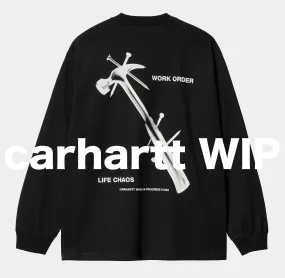 Carhartt  |Crew Neck Street Style Long Sleeves Long Sleeve T-shirt Logo