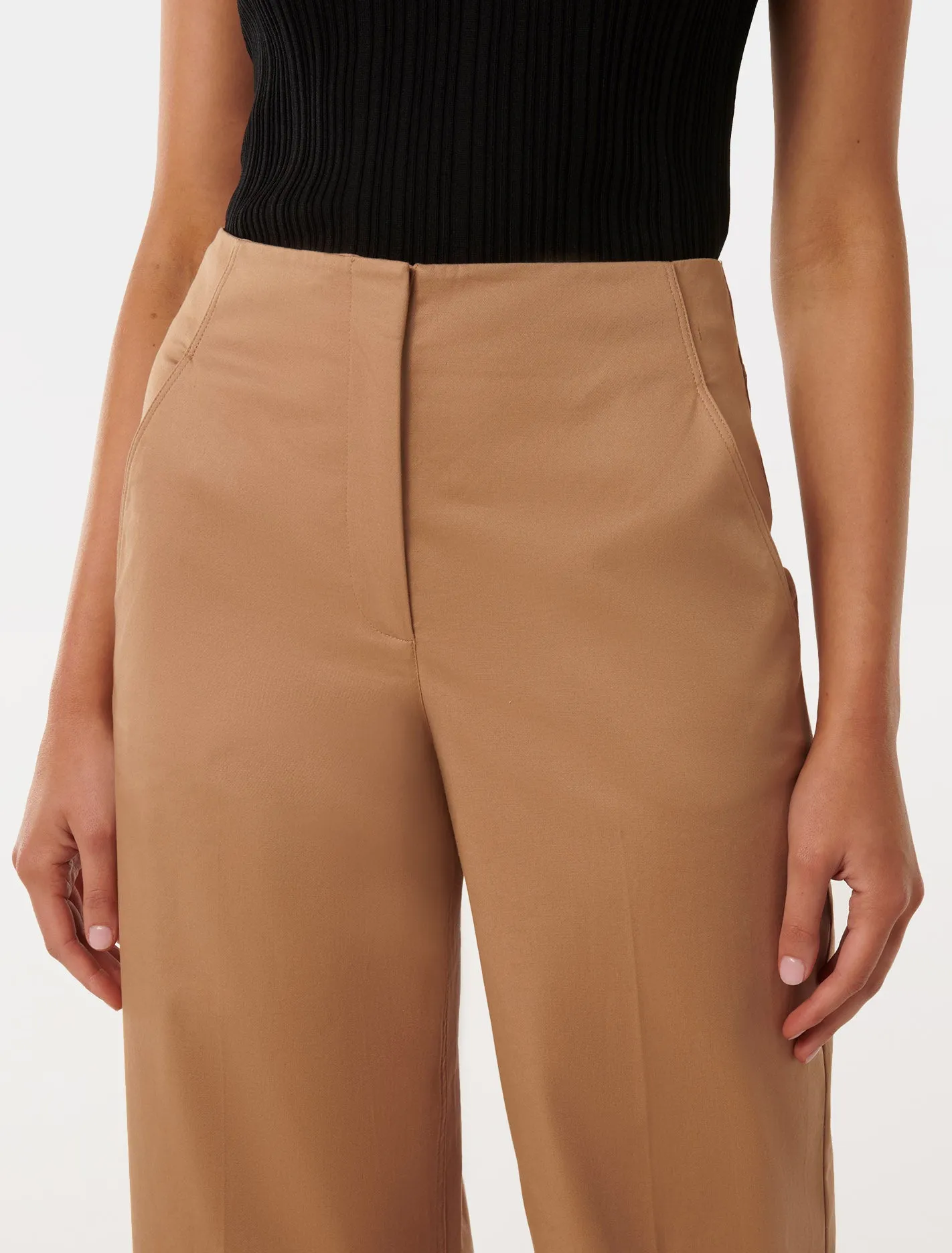 Cassandra Cropped Straight Pants