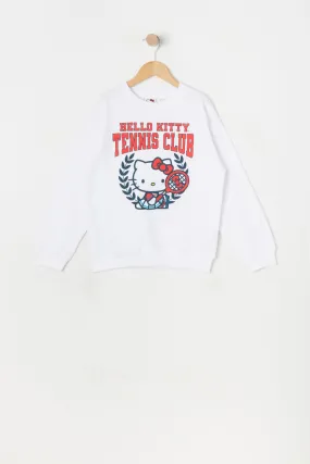 Chandail en molleton à imprimé Hello Kitty Tennis Club pour fille