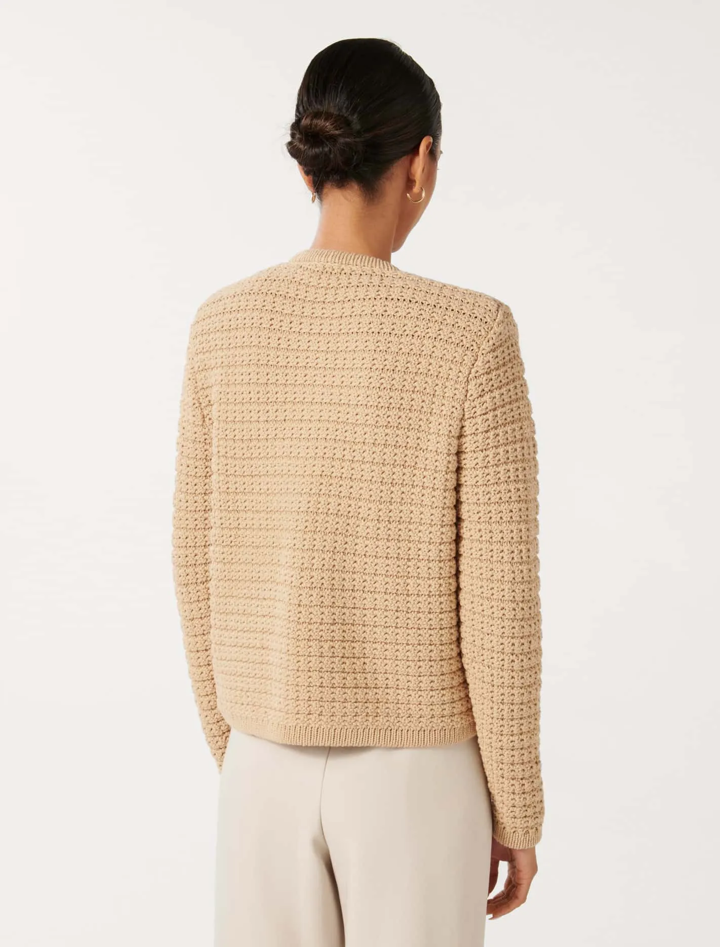 Chloe Petite Textured Knit Cardigan