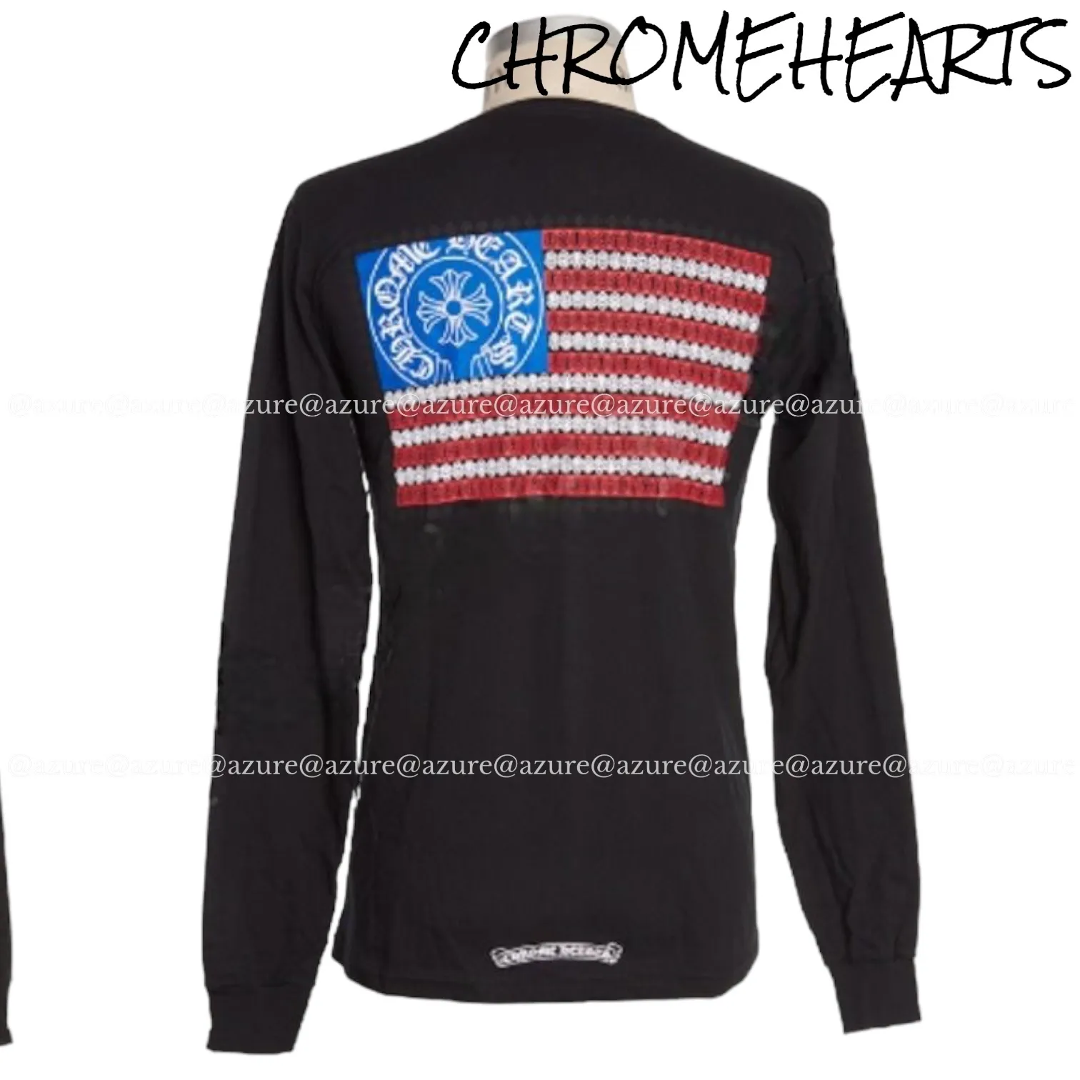 CHROME HEARTS  |Crew Neck Street Style Long Sleeves Plain