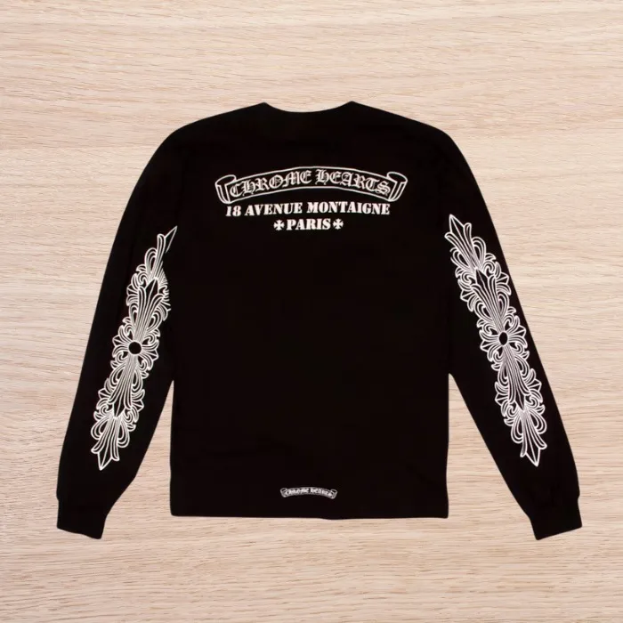 CHROME HEARTS  |Unisex Street Style Long Sleeves Long Sleeve T-shirt Logo