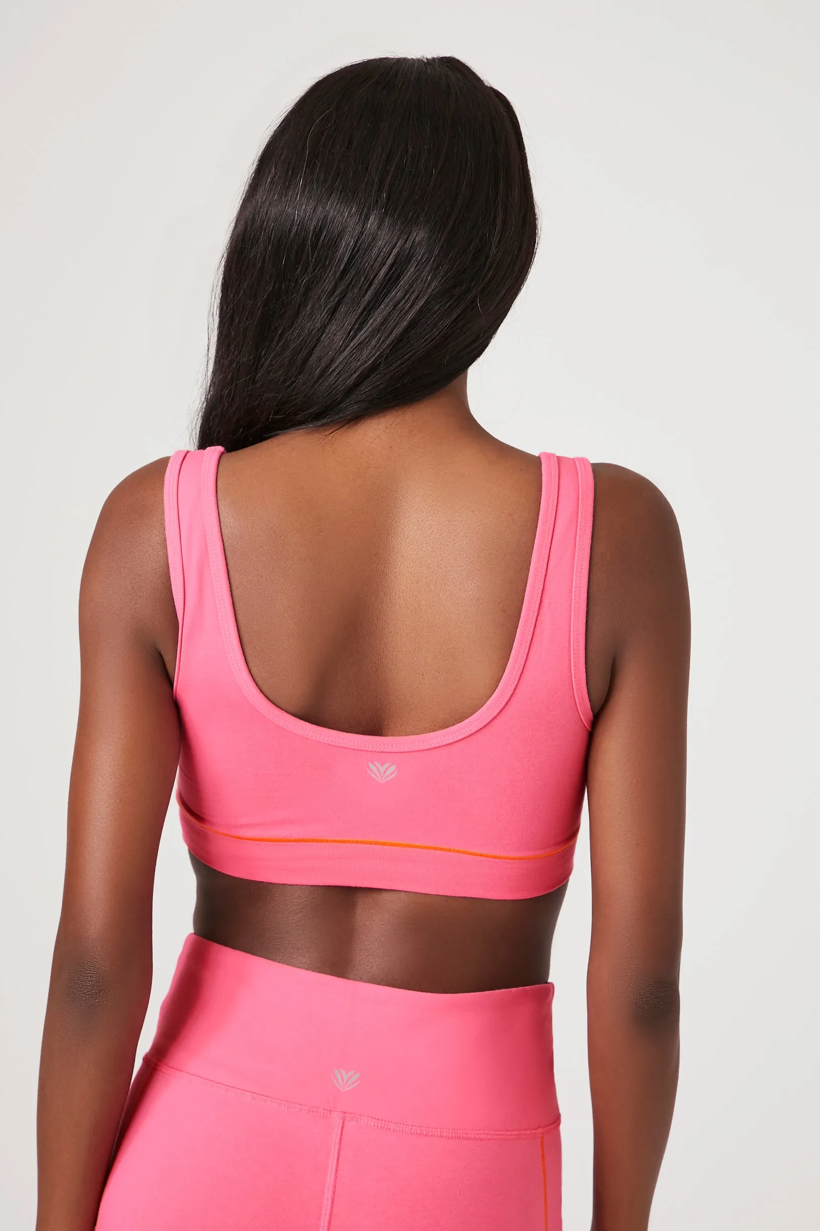 Contrast-Seam Sports Bra