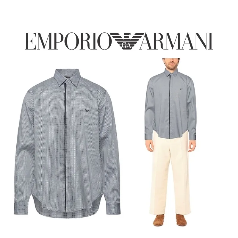 EMPORIO ARMANI  |Long Sleeves Logo Shirts