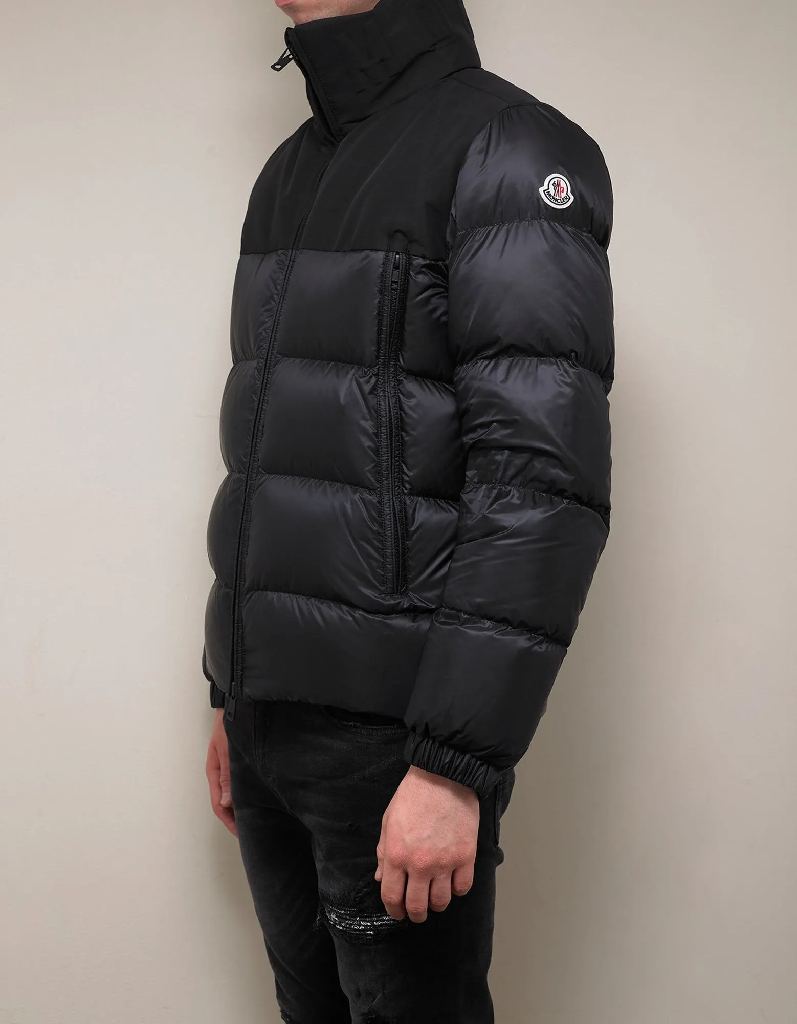 Faiveley Black Nylon Down Jacket