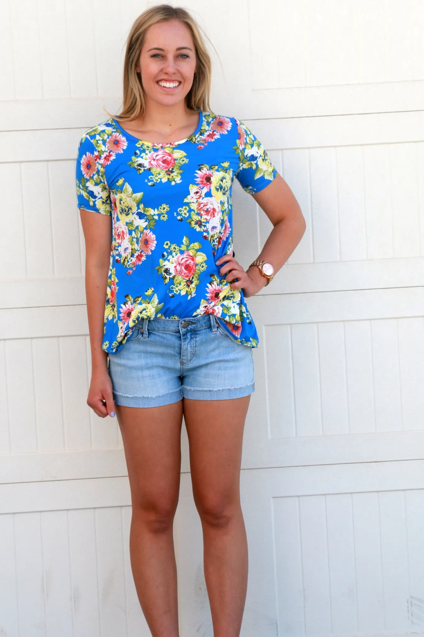 Favorite Floral Tunics: Blue and Yellow