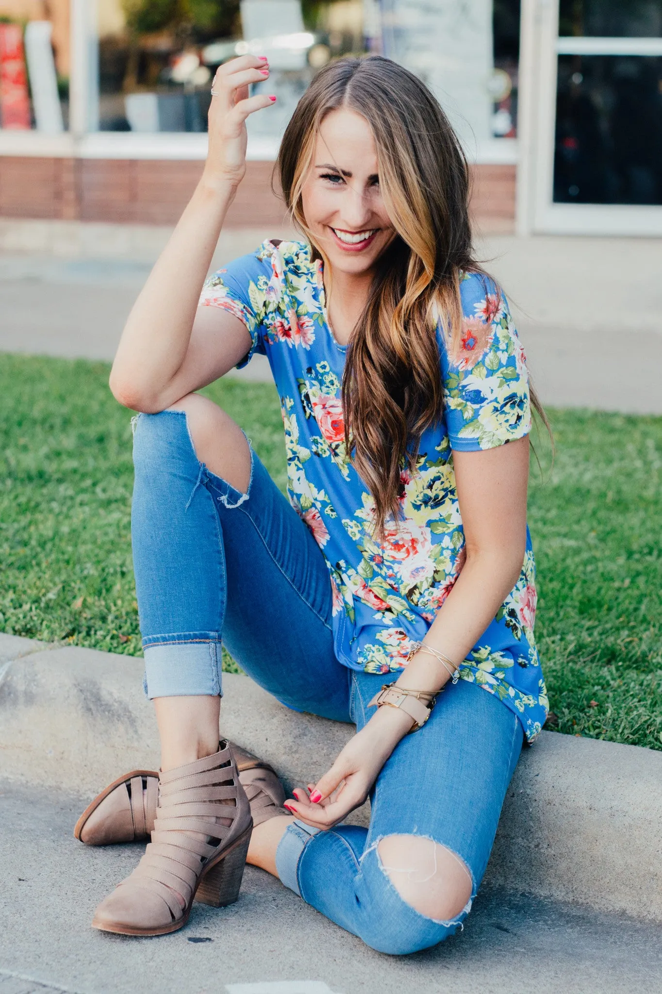 Favorite Floral Tunics: Blue and Yellow