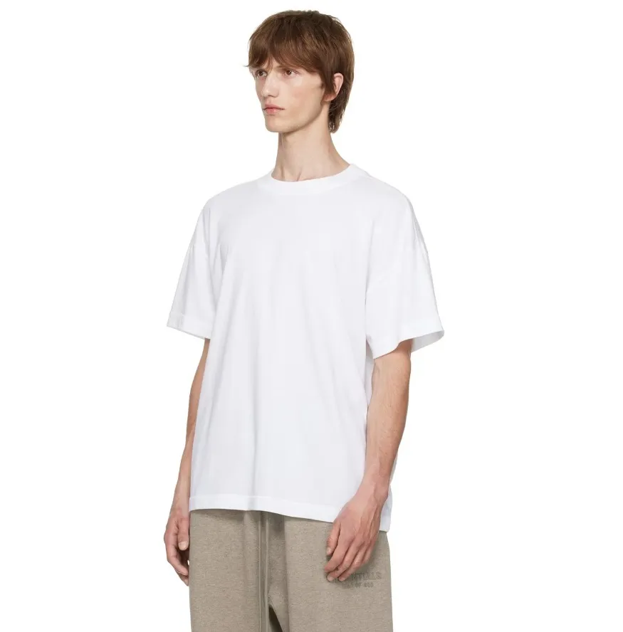 FEAR OF GOD  |Crew Neck Pullovers Street Style Plain Cotton Short Sleeves