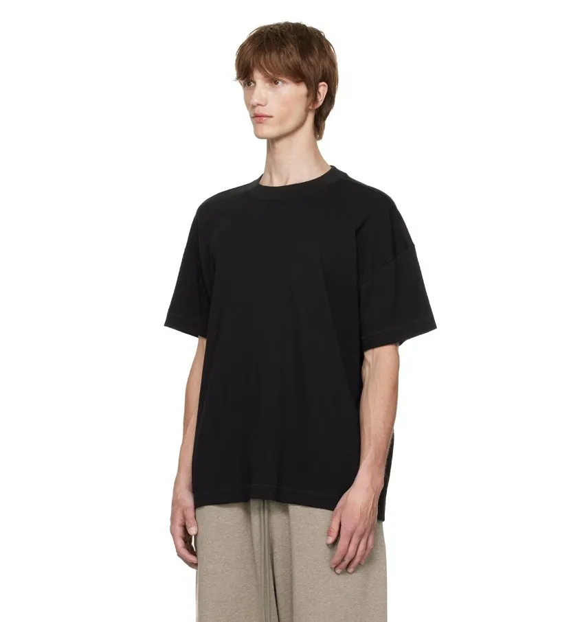 FEAR OF GOD  |Crew Neck Pullovers Street Style Plain Cotton Short Sleeves