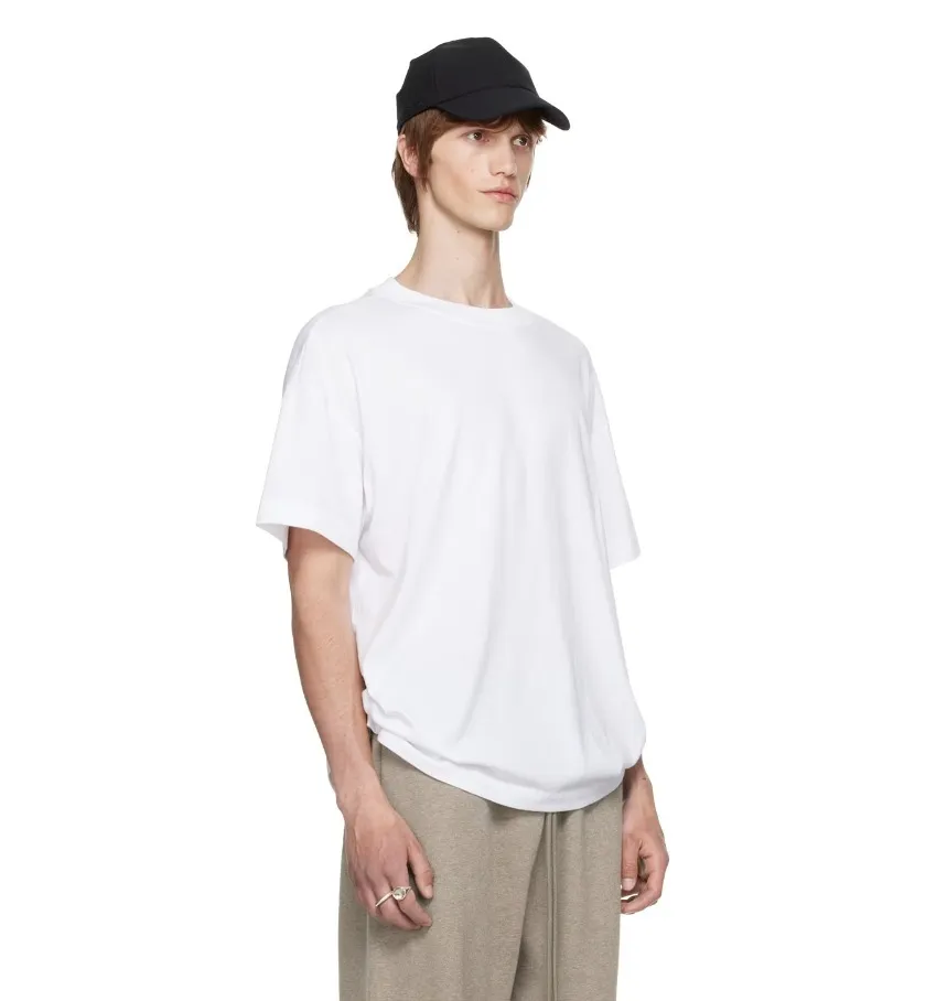 FEAR OF GOD  |Crew Neck Pullovers Street Style Plain Cotton Short Sleeves