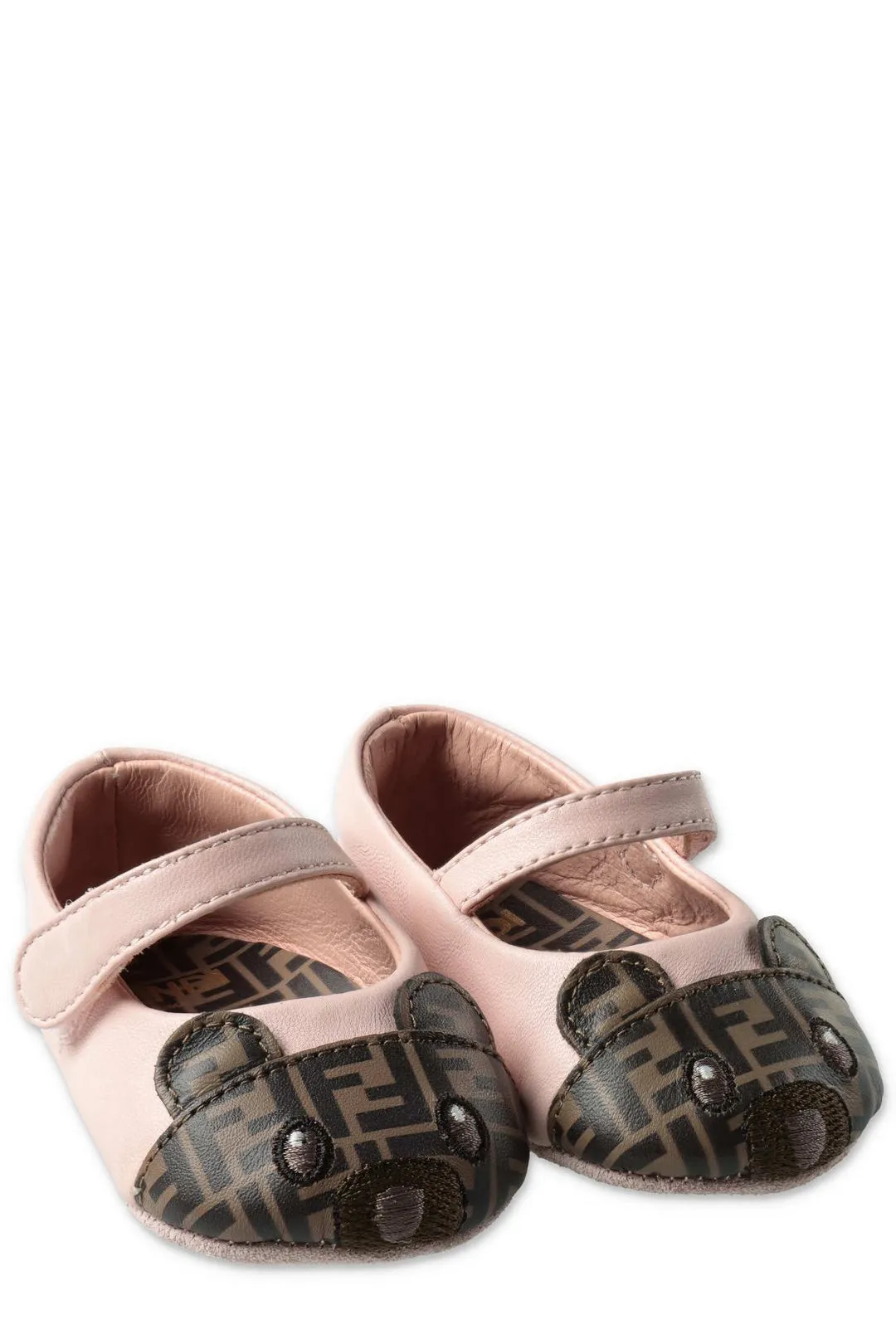 Fendi Kids FF Animal Toecap Ballerina Flats