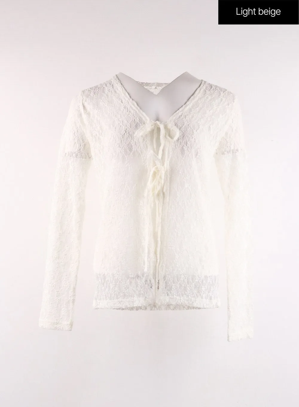 Floral Lace Ribbon Cardigan CF405