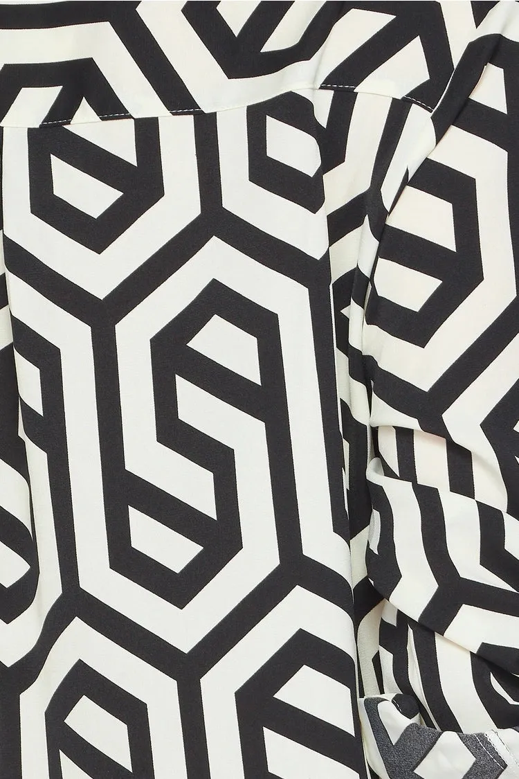 Geometric Print Dress