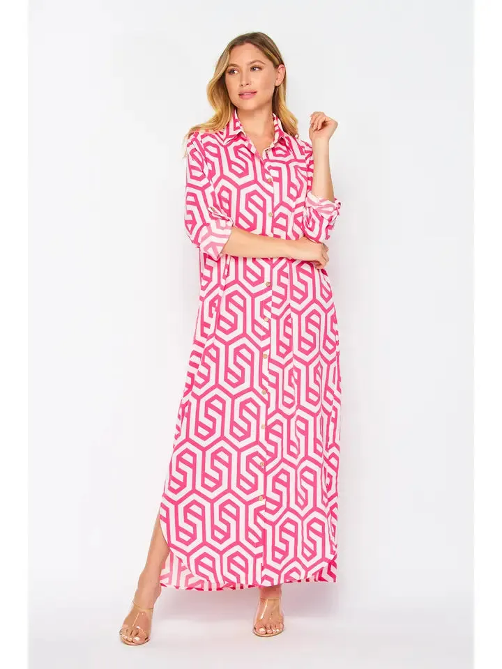 Geometric Print Dress