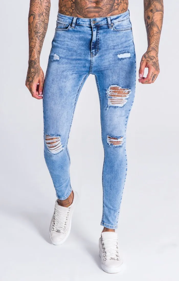 GK Blue Ripped And Repair Jeans